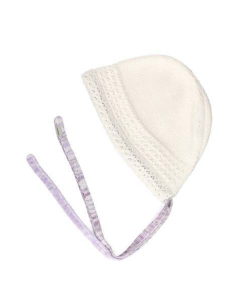 OVERRIDE(オーバーライド)の「OVERRIDE KNIT WAFFLE HOOD BEANIE SGP / オーバーライド(ハット・レディース・ブラック/ホワイト/ブラウン・57~59cm)」の15枚目の写真
