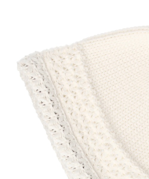 OVERRIDE(オーバーライド)の「OVERRIDE KNIT WAFFLE HOOD BEANIE SGP / オーバーライド(ハット・レディース・ブラック/ホワイト/ブラウン・57~59cm)」の16枚目の写真
