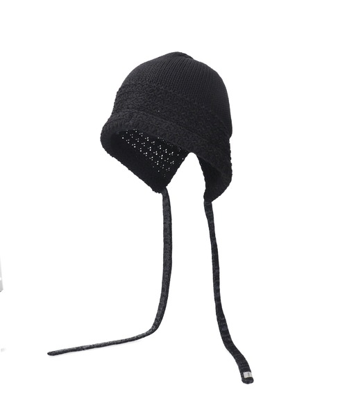 OVERRIDE(オーバーライド)の「OVERRIDE KNIT WAFFLE HOOD BEANIE SGP / オーバーライド(ハット・レディース・ブラック/ホワイト/ブラウン・57~59cm)」の21枚目の写真