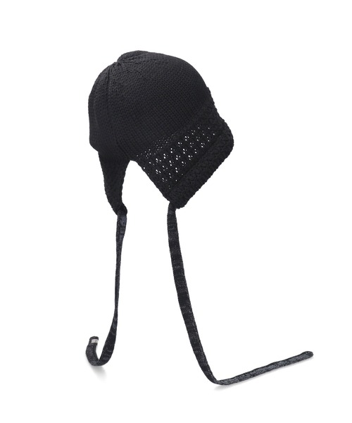 OVERRIDE(オーバーライド)の「OVERRIDE KNIT WAFFLE HOOD BEANIE SGP / オーバーライド(ハット・レディース・ブラック/ホワイト/ブラウン・57~59cm)」の22枚目の写真