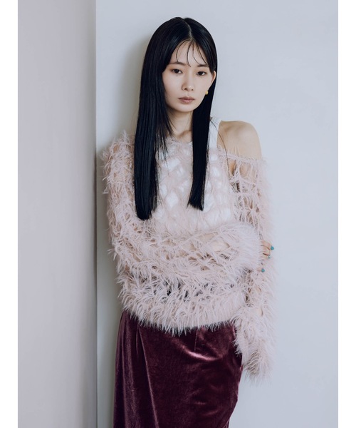 Katrin TOKYO(カトリーントーキョー)の「handmade shaggy knit(ニット/セーター・レディース・ブラウン系その他/ブラック/ベージュ/ピンク・XS/FREE)」の9枚目の写真