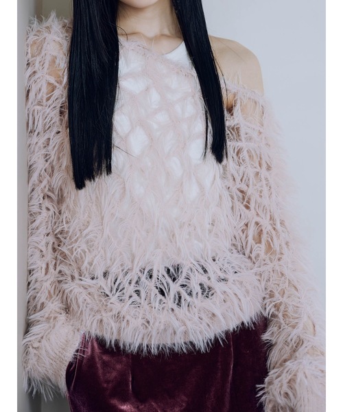Katrin TOKYO(カトリーントーキョー)の「handmade shaggy knit(ニット/セーター・レディース・ブラウン系その他/ブラック/ベージュ/ピンク・XS/FREE)」の14枚目の写真