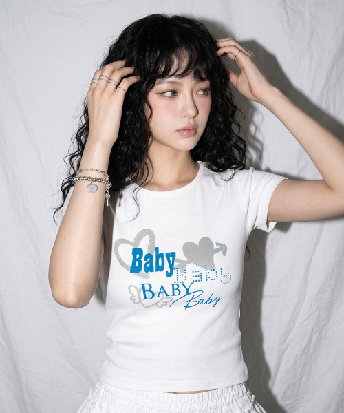 THE GREEN LAB（ザグリーンラボ）の「BABY ボートネックスリム半袖Tシャツ [ライトピンク]（Tシャツ/カットソー・レディース・その他・FREE）」の5枚目の写真