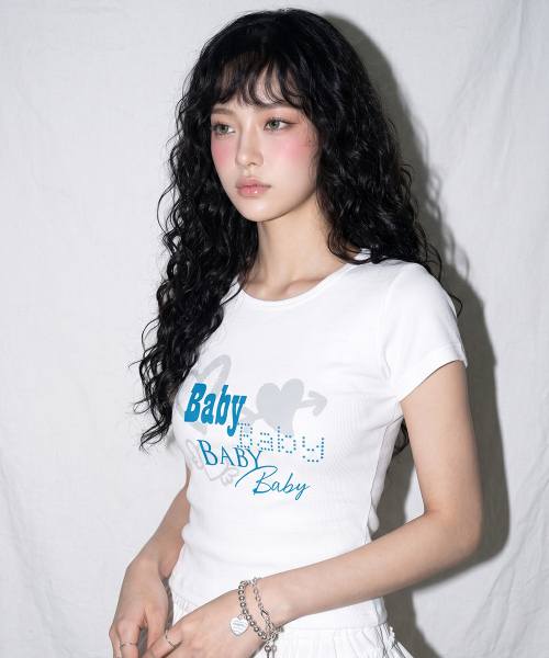 THE GREEN LAB（ザグリーンラボ）の「BABY ボートネックスリム半袖Tシャツ [ライトピンク]（Tシャツ/カットソー・レディース・その他・FREE）」の6枚目の写真