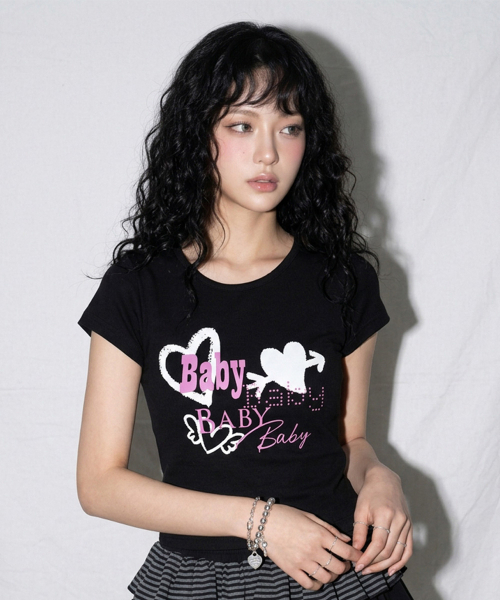 THE GREEN LAB（ザグリーンラボ）の「BABY ボートネックスリム半袖Tシャツ [ライトピンク]（Tシャツ/カットソー・レディース・その他・FREE）」の8枚目の写真