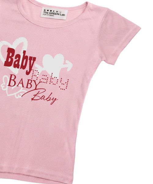 THE GREEN LAB（ザグリーンラボ）の「BABY ボートネックスリム半袖Tシャツ [ライトピンク]（Tシャツ/カットソー・レディース・その他・FREE）」の15枚目の写真