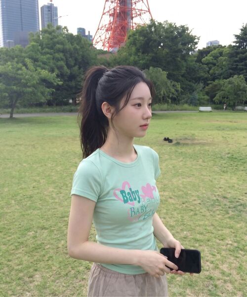 THE GREEN LAB（ザグリーンラボ）の「BABY ボートネックスリム半袖Tシャツ [ライトピンク]（Tシャツ/カットソー・レディース・その他・FREE）」の17枚目の写真