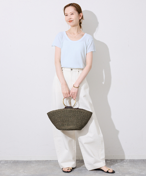 CAROUSE LAMBRA(ケラウズランブラ)の「《追加》CaRouseLamBRa/ケラウズランブラ シアーリブTシャツ 261-466SO(Tシャツ/カットソー・レディース・ホワイト/スカイブルー/ピンク・FREE)」の17枚目の写真