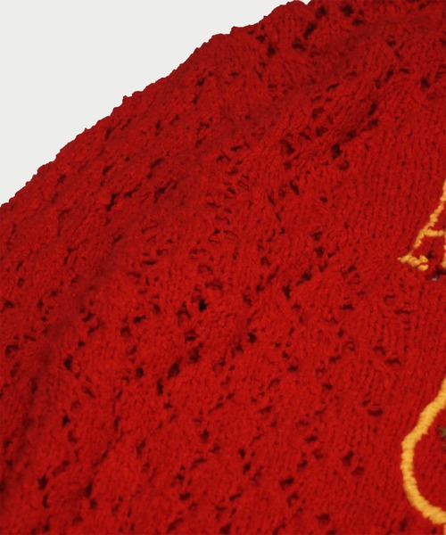 amok（アモク）の「SMILE KNIT（ニット/セーター・メンズ・ブラック/レッド・M/S）」の12枚目の写真