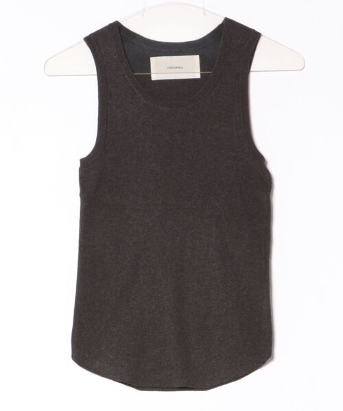 TODAYFUL（トゥデイフル）の「TODAYFUL Roundhem Knit Tanktop（ニット/セーター・レディース・グレー/ダークブラウン・FREE）」の5枚目の写真