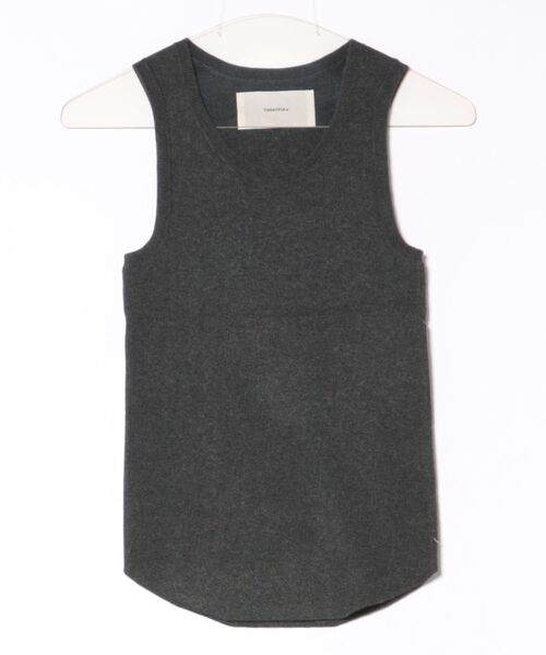 TODAYFUL（トゥデイフル）の「TODAYFUL Roundhem Knit Tanktop（ニット/セーター・レディース・グレー/ダークブラウン・FREE）」の4枚目の写真