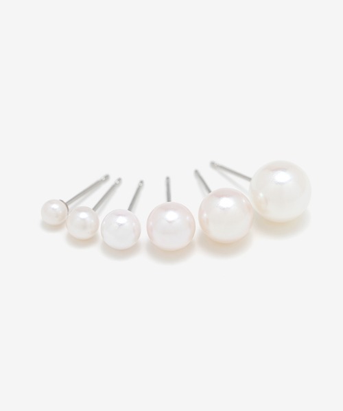 BLOOM(ブルーム)の「プラチナ あこや真珠 ピアス(5.0mm-5.5mm) BLOOM/ブルーム(ピアス(両耳用)・レディース・プラチナム・-)」の5枚目の写真