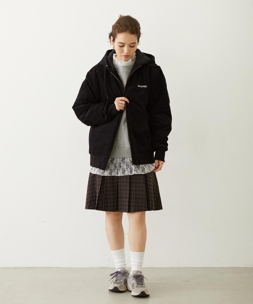 MILKFED.（ミルクフェド）の「LAYERED LACE TOP（スウェット・レディース・アッシュ/オフホワイト/ブラック・ONE SIZE）」の19枚目の写真