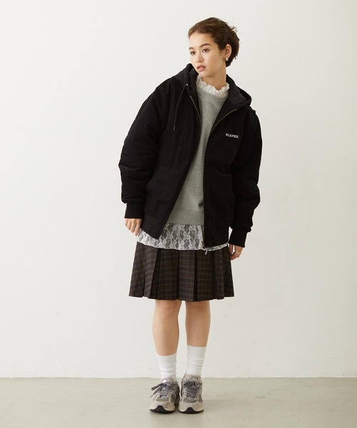MILKFED.（ミルクフェド）の「LAYERED LACE TOP（スウェット・レディース・アッシュ/オフホワイト/ブラック・ONE SIZE）」の20枚目の写真