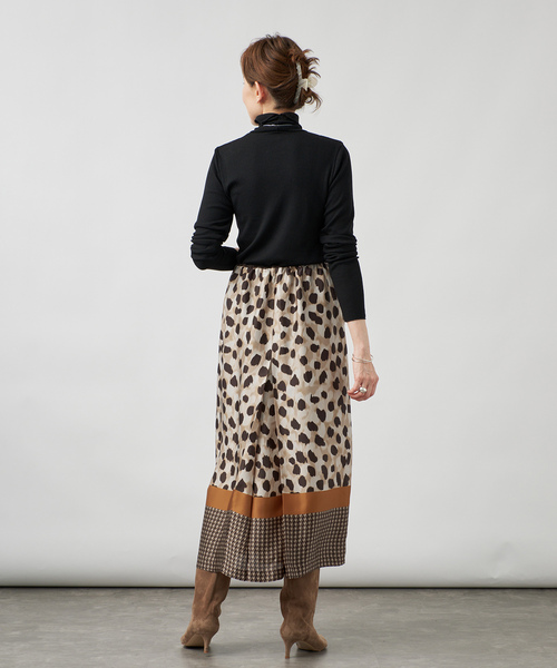 VERMEIL par iena(ヴェルメイユパーイエナ)の「Leopard Panel スカート(スカート・レディース・その他4・FREE)」の6枚目の写真