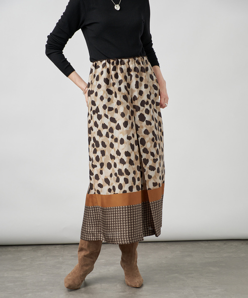 VERMEIL par iena(ヴェルメイユパーイエナ)の「Leopard Panel スカート(スカート・レディース・その他4・FREE)」の8枚目の写真