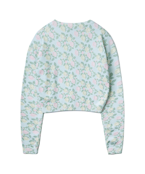 TTUDEMENT（トュードメント）の「ROSE PRINTED CARDIGAN_LIGHT BLUE（カーディガン/ボレロ・レディース・その他・FREE）」の4枚目の写真