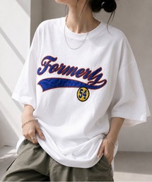 【Bls】 【ZM】【Bling Leads】オーバーサイズ ワッペン刺繍TEE(BL)