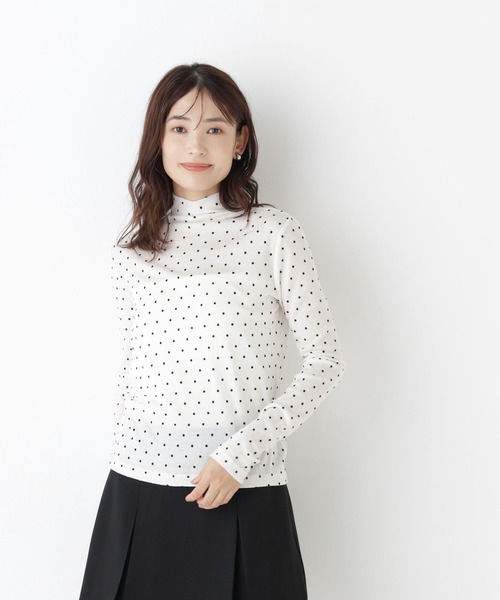 NATURAL BEAUTY BASIC(ナチュラルビューティーベーシック)の「ハイネックカットソー(Tシャツ/カットソー・レディース・チャコールグレー/ホワイト系その他/ブルー/オフホワイト・FREE)」の17枚目の写真