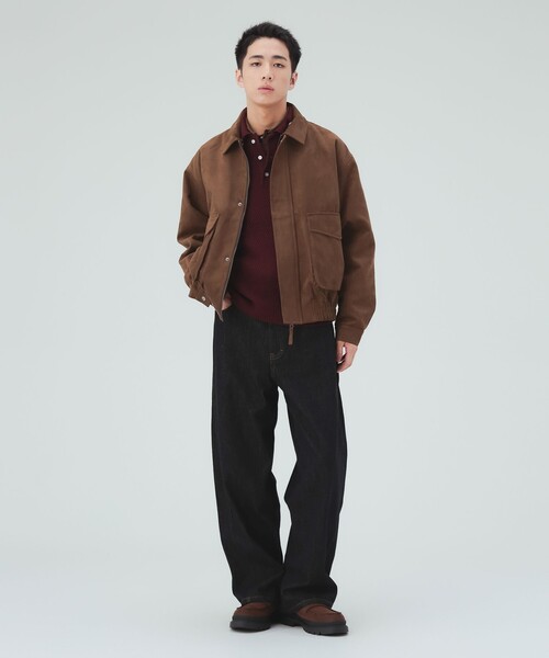 BEAMS HEART(ビームスハート)の「フェイクスエード クラシック ブルゾン(ライダースジャケット・メンズ・ブラウン/ダークブラウン・MEDIUM/SMALL/LARGE)」の10枚目の写真