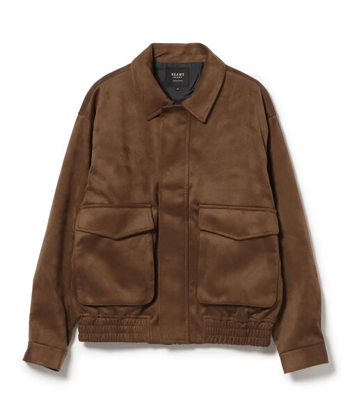 BEAMS HEART(ビームスハート)の「フェイクスエード クラシック ブルゾン(ライダースジャケット・メンズ・ブラウン/ダークブラウン・MEDIUM/SMALL/LARGE)」の14枚目の写真