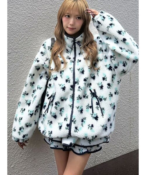 CALNAMUR（カルナムール）の「ミニフラワーボアキュロット（その他パンツ・レディース・ブルー/ピンク・FREE）」の11枚目の写真