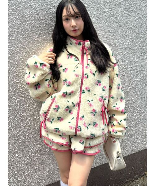CALNAMUR（カルナムール）の「ミニフラワーボアキュロット（その他パンツ・レディース・ブルー/ピンク・FREE）」の14枚目の写真