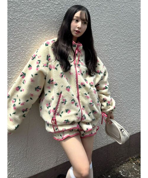 CALNAMUR（カルナムール）の「ミニフラワーボアキュロット（その他パンツ・レディース・ブルー/ピンク・FREE）」の15枚目の写真