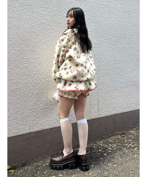 CALNAMUR（カルナムール）の「ミニフラワーボアキュロット（その他パンツ・レディース・ブルー/ピンク・FREE）」の18枚目の写真