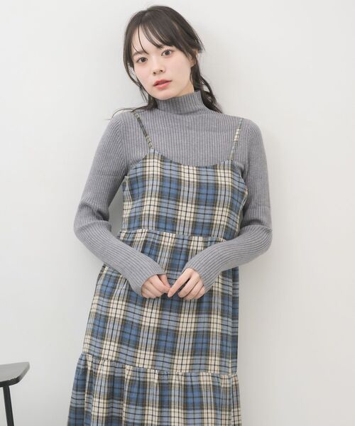 RETRO GIRL(レトロガール)の「チェックフレアキャミワンピース(ワンピース・レディース・ブラウン/ブルー/ブラック・FREE)」の21枚目の写真