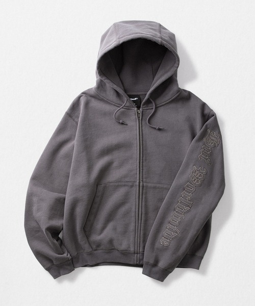 HUF(ハフ)の「OLYMPIA FULL ZIP HOODIE(パーカー・メンズ・ブラック/パープル/カモフラージュ・S/M/L/XL)」の2枚目の写真
