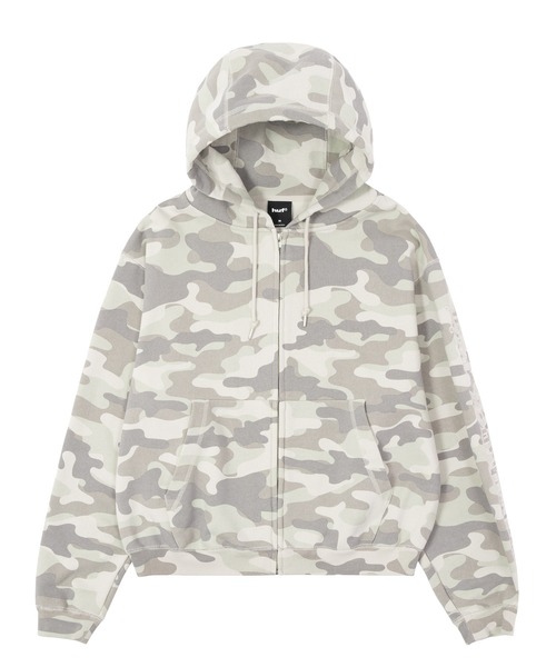 HUF(ハフ)の「OLYMPIA FULL ZIP HOODIE(パーカー・メンズ・ブラック/パープル/カモフラージュ・S/M/L/XL)」の9枚目の写真