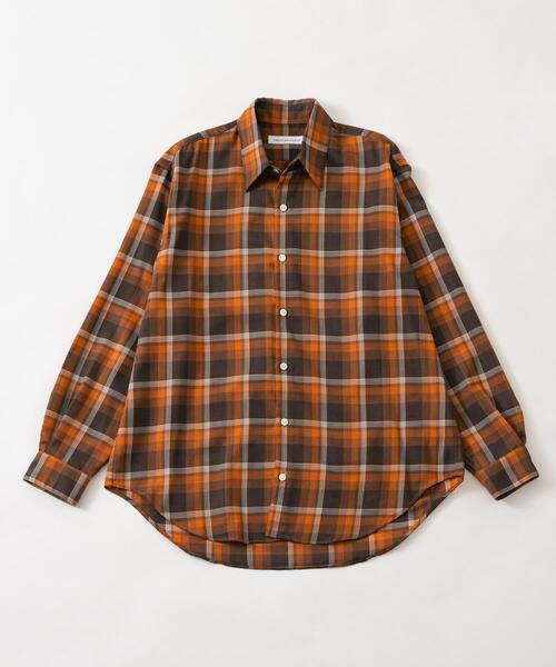 URBAN RESEARCH(アーバンリサーチ)の「WASHABLE WOOL REG SHIRTS(シャツ/ブラウス・メンズ・チェック/ネイビー/グレー・MEDIUM/LARGE)」の1枚目の写真