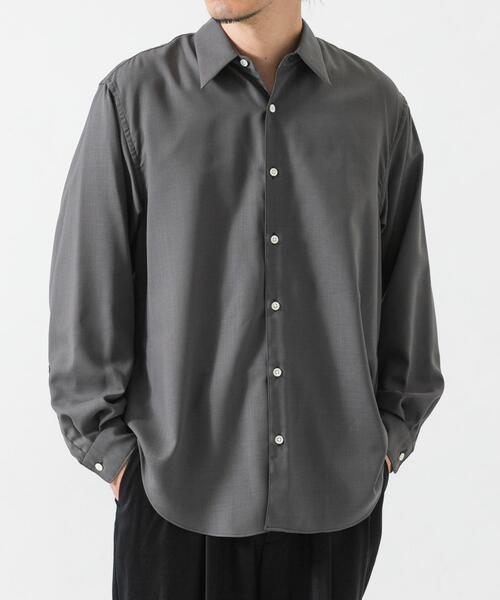 URBAN RESEARCH(アーバンリサーチ)の「WASHABLE WOOL REG SHIRTS(シャツ/ブラウス・メンズ・チェック/ネイビー/グレー・MEDIUM/LARGE)」の4枚目の写真