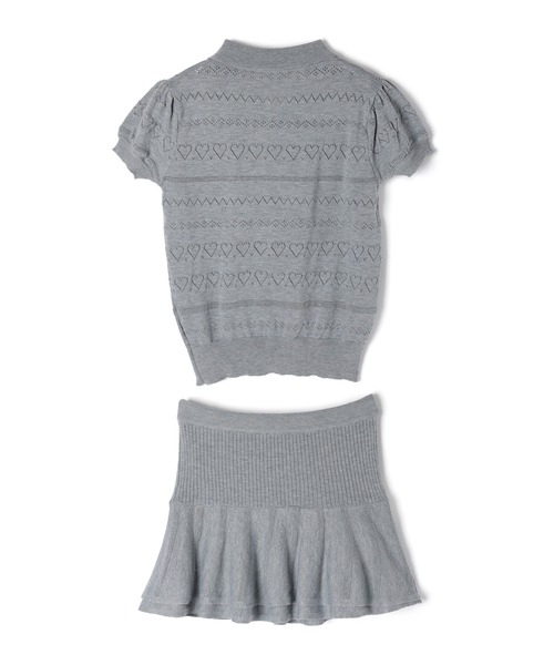 M DOLLY（エムドリー）の「Polo knit ivy set up / ポロニットアイビーセットアップ（セットアップ・レディース・アイボリー/グレー・FREE）」の14枚目の写真