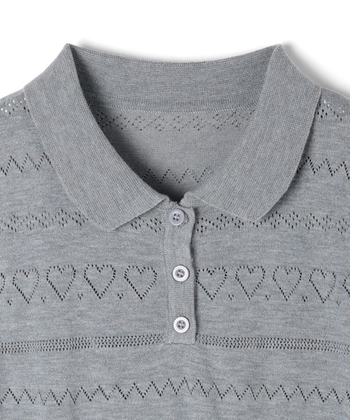 M DOLLY（エムドリー）の「Polo knit ivy set up / ポロニットアイビーセットアップ（セットアップ・レディース・アイボリー/グレー・FREE）」の15枚目の写真