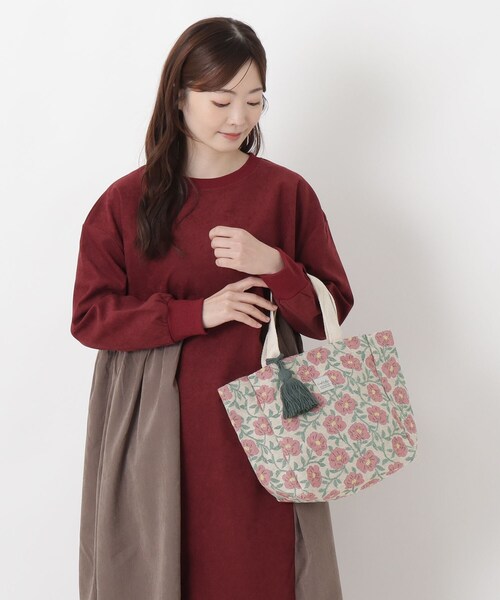 one'sterrace(ワンズテラス)の「FH ジャカードトートバッグ イラハリカ(トートバッグ・レディース・ダークブラウン系8/アイボリー系8・99)」の11枚目の写真