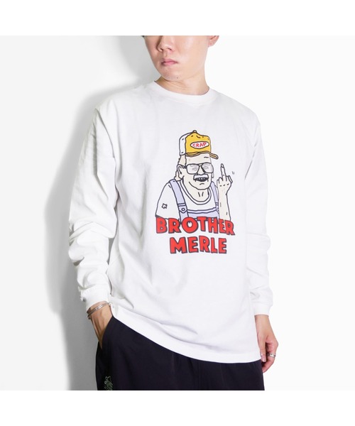RIVER SIDE CULTURE(リバーサイドカルチャー)の「RSC×BROTHER MERLE / F〇CK おじいちゃん LS T-SHIRT(M4)(Tシャツ/カットソー・メンズ・ホワイト/ブラック/グレー・LARGE/MEDIUM/X-LARGE)」の14枚目の写真