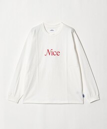 <NICE WEATHER>NICE ロゴ ロング スリーブTシャツ