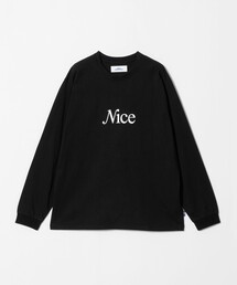 <NICE WEATHER>NICE ロゴ ロング スリーブTシャツ
