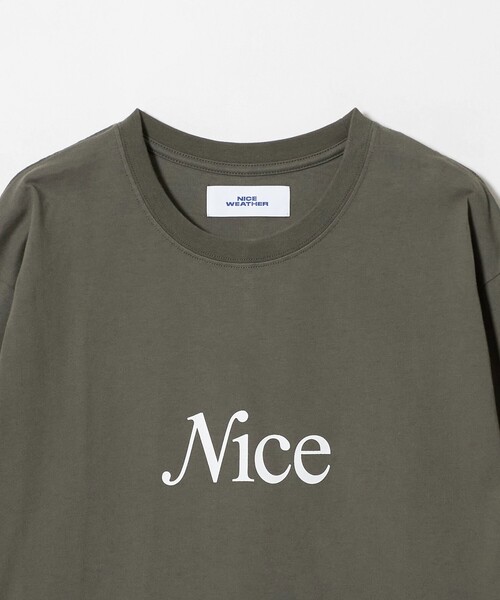 NICE WEATHER（ナイスウェザー）の「＜NICE WEATHER＞NICE ロゴ ロング スリーブTシャツ（Tシャツ/カットソー・メンズ・ブラック/パープル/ホワイト/ダークグレー・L/XS/M/S）」の11枚目の写真