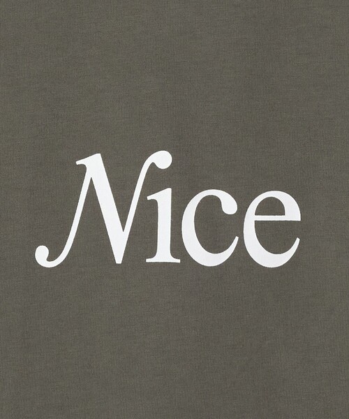 NICE WEATHER（ナイスウェザー）の「＜NICE WEATHER＞NICE ロゴ ロング スリーブTシャツ（Tシャツ/カットソー・メンズ・ブラック/パープル/ホワイト/ダークグレー・L/XS/M/S）」の13枚目の写真