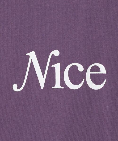 NICE WEATHER（ナイスウェザー）の「＜NICE WEATHER＞NICE ロゴ ロング スリーブTシャツ（Tシャツ/カットソー・メンズ・ブラック/パープル/ホワイト/ダークグレー・L/XS/M/S）」の18枚目の写真