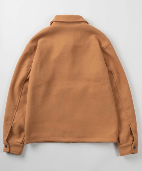 U.S. POLO ASSN.(ユーエスポロアッスン)の「【80】【U.S. POLO ASSN/ユー.エス. ポロアッスン】 襟付き メルトン ジップブルゾン/ライトメルトン/ワンポイント刺繍/トラッド/プレッピー/ユニセックス/レディース/メンズ(ブルゾン・メンズ・ネイビー/アイボリー/キャメル/チャコールグレー/ブラック・L/M)」の6枚目の写真