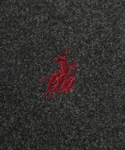 U.S. POLO ASSN.(ユーエスポロアッスン)の「【80】【U.S. POLO ASSN/ユー.エス. ポロアッスン】 襟付き メルトン ジップブルゾン/ライトメルトン/ワンポイント刺繍/トラッド/プレッピー/ユニセックス/レディース/メンズ(ブルゾン・メンズ・ネイビー/アイボリー/キャメル/チャコールグレー/ブラック・L/M)」の13枚目の写真