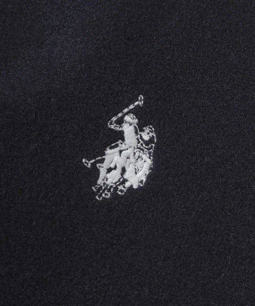 U.S. POLO ASSN.(ユーエスポロアッスン)の「【80】【U.S. POLO ASSN/ユー.エス. ポロアッスン】 襟付き メルトン ジップブルゾン/ライトメルトン/ワンポイント刺繍/トラッド/プレッピー/ユニセックス/レディース/メンズ(ブルゾン・メンズ・ネイビー/アイボリー/キャメル/チャコールグレー/ブラック・L/M)」の14枚目の写真