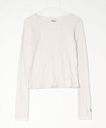 Lame rib long tee 。シyung。ス