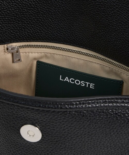 LACOSTE(ラコステ)の「エブリデイクラブ ワイドフラップショルダーバッグ(ショルダーバッグ・レディース・ブラック/ブルーグレー・FREE)」の6枚目の写真