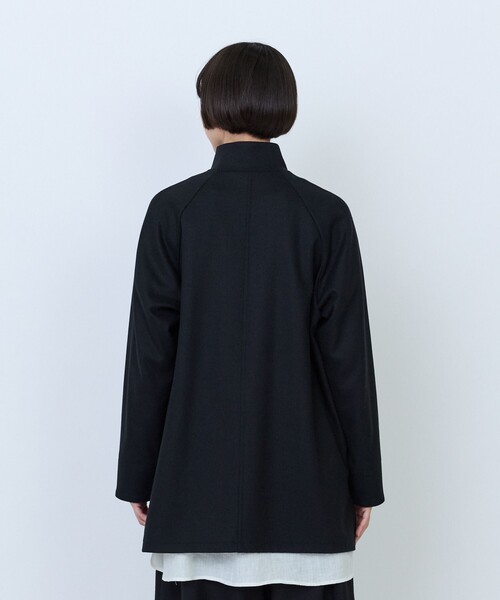 LOISIR(ロワズィール)の「エステルコットンカットソーハーフジップチュニック(Tシャツ/カットソー・レディース・チャコールグレー/チェック・FREE)」の10枚目の写真