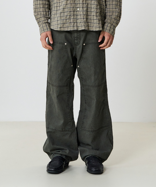 NOUN(ノウン)の「ディバイド ポケットパンツ(チャコールブラウン)(その他パンツ・メンズ・ダークオリーブ・SMALL)」の1枚目の写真